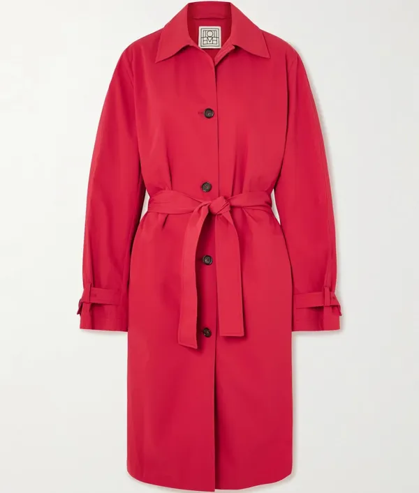 Toteme organic cotton trench coat, product photo